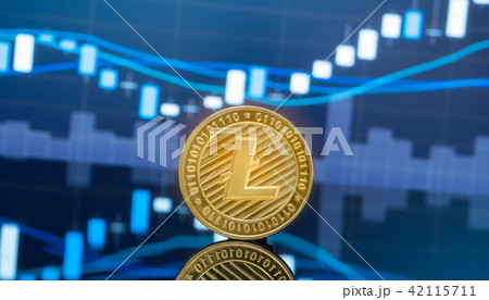 Litecoin and cryptocurrency investing concept. Litecoin and cryptocurrency investing concept. 42115711