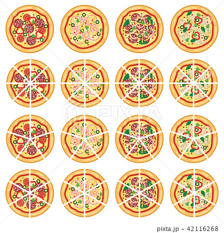 vector collection of italian pizza icons vector collection of italian pizza icons 42116268