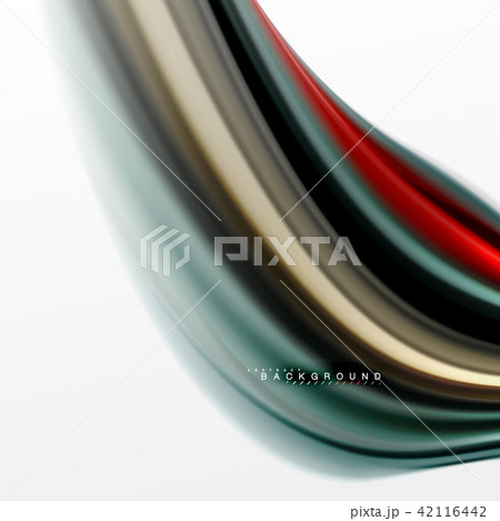 Fluid liquid mixing colors concept on light grey background, curve flow, trendy abstract layout Fluid liquid mixing colors concept on light grey background, curve flow, trendy abstract layout 42116442
