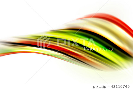 Fluid liquid mixing colors concept on light grey background, wave and swirl curve flow line, trendy Fluid liquid mixing colors concept on light grey background, wave and swirl curve flow line, trendy 42116749