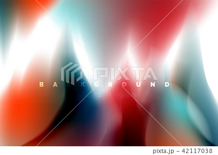 Holographic paint explosion design, fluid colors flow, colorful storm. Liquid mixing colours motion 42117038