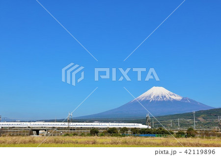 富士山と新幹線 富士山と新幹線 42119896