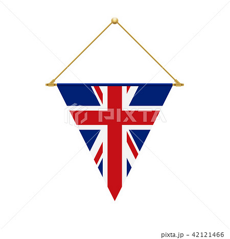 English triangle flag hanging, vector illustration 42121466