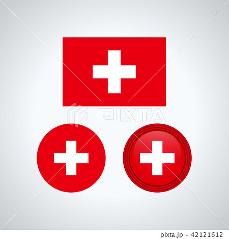 Swiss trio flags, vector illustration Swiss trio flags, vector illustration 42121612