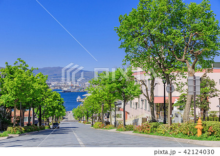 函館_快晴の八幡坂 42124030