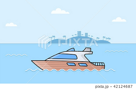 Passenger ships. Sea liner. Ocean luxury yacht. 42124687