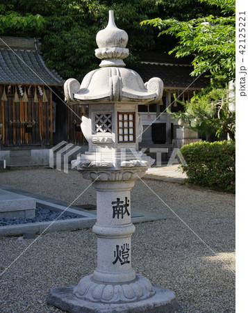吹田　吉志部神社　石灯篭 42125221