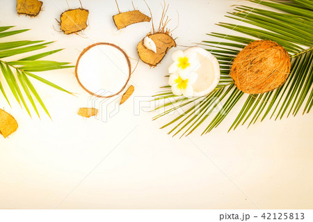 Summer flat lay scenery 42125813