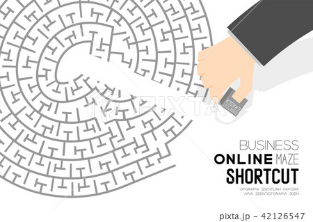 Shortcut Business online Maze or labyrinth 42126547