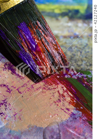 brush tassel macro palette villi paint brush tassel macro palette villi paint 42127240