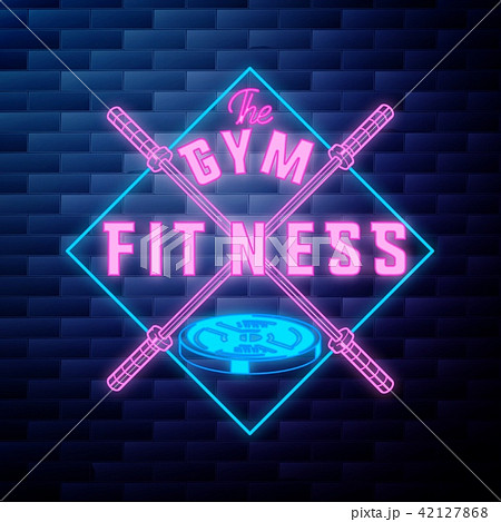 Vintage fitness, gym emblem Vintage fitness, gym emblem 42127868