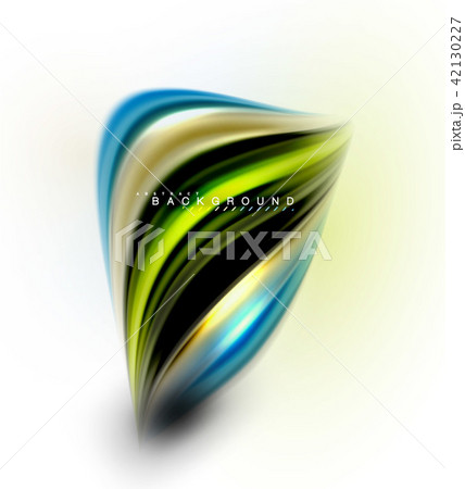 Fluid liquid mixing colors concept on light grey background, wave and swirl curve flow line, trendy Fluid liquid mixing colors concept on light grey background, wave and swirl curve flow line, trendy 42130227