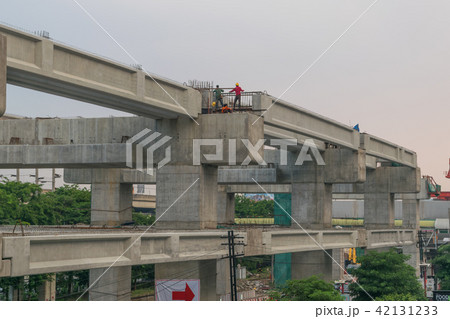 Construction site of sky train redline 42131233