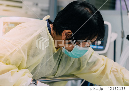 Patient relative taking care of the elder patient 42132133