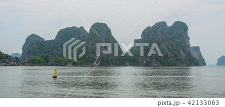Ha Long Bay in misty day Ha Long Bay in misty day 42133063