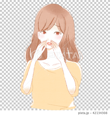 口臭的例證 口臭的例證 42134308