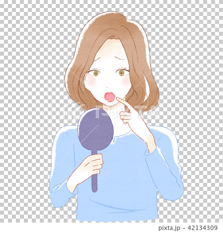 口臭的例證 42134309