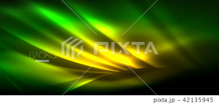 Neon glowing wave, magic energy and light motion background. Wallpaper template, hi-tech future Neon glowing wave, magic energy and light motion background. Wallpaper template, hi-tech future 42135945