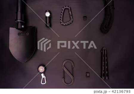 Tools of the tourist-researcher.Black on black. Tools of the tourist-researcher.Black on black. 42136793