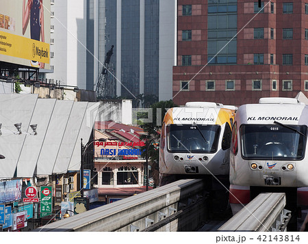 クアラルンプール Klモノレール ブキッビンタン駅 Bukit Bintang Stationの写真素材