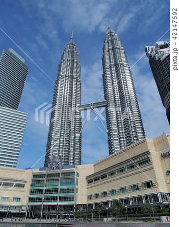クアラルンプール ペトロナス ツインタワー Twin Tower Kuala Lumpurの写真素材