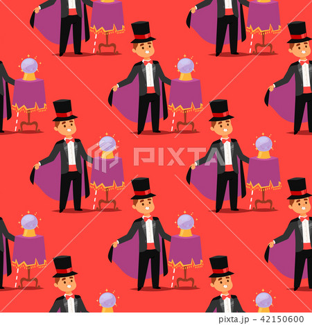 Magician prestidigitator illusionist vector character tricks juggler vector illustration magic Magician prestidigitator illusionist vector character tricks juggler vector illustration magic 42150600