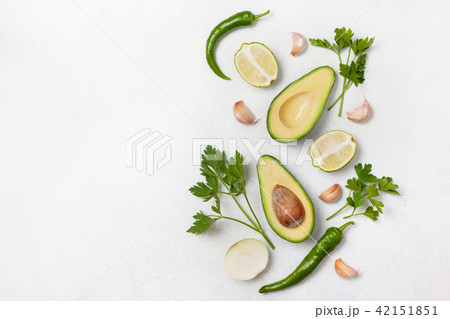 Ingredients for guacamole Ingredients for guacamole 42151851