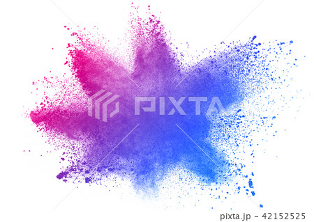 Pink-Blue powder explosion Pink-Blue powder explosion 42152525