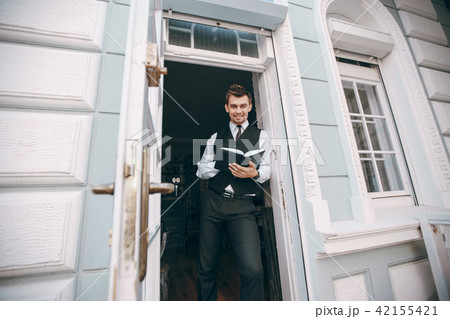 businessman in a city businessman in a city 42155421