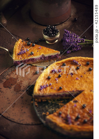 blueberry lavender cheesecake, healthy cake raw 42155489