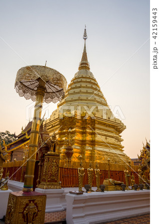 Pagoda at Wat Phra That Doi Suthep 42159443