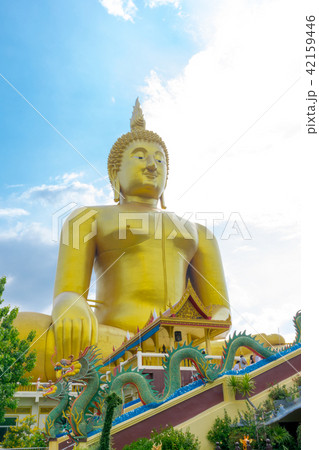 The biggest golden Buddha, Ang Thong, Thailand The biggest golden Buddha, Ang Thong, Thailand 42159446