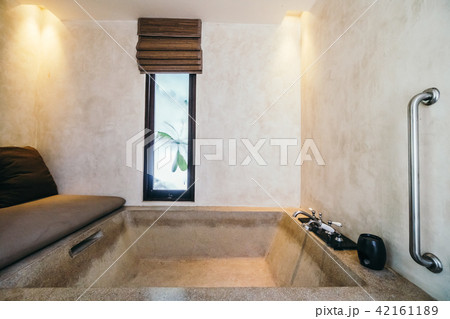 Bathtub decoration in bathroom interior 42161189