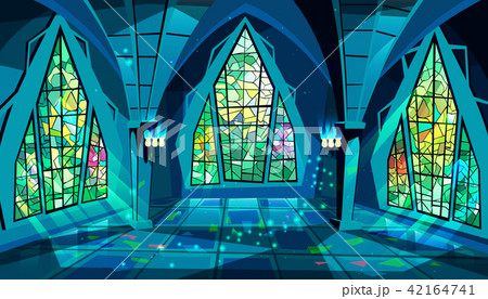 Ballroom or gothic palace night vector illustration 42164741