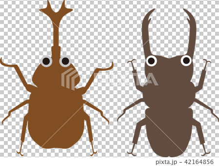 カブトムシとクワガタ カブトムシとクワガタ 42164856