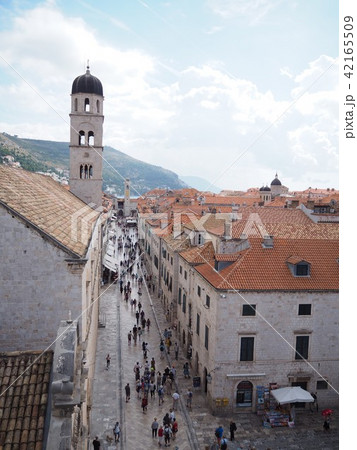 ～クロアチア、ドゥブロブニク～城壁からの景色（縦） 42165509