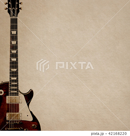 背景 紙 エレキギターのイラスト素材 4216