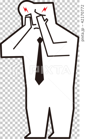 眼睛酸痛的男性商人 42170772