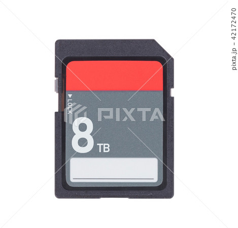 Memory card isolated on white background Memory card isolated on white background 42172470
