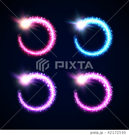 Pink blue purple violet light glowing frames collection on dark night background. Colorful bright Pink blue purple violet light glowing frames collection on dark night background. Colorful bright 42172530