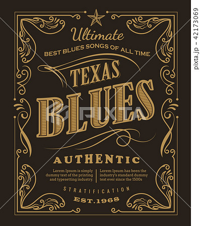 Vintage label typography poster retro vector 42173069