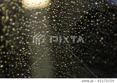 Raindrops Water Drops Texture Backgrund Window Glass Selective Focus 42173154