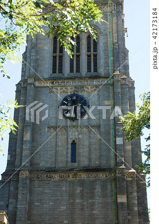 Old Arhitectural building Historical Red Brick Stone Blue Sky 42173184