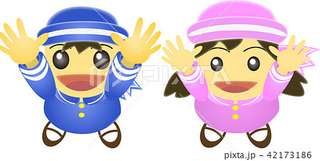 かわいい園児（男の子・女の子） 42173186