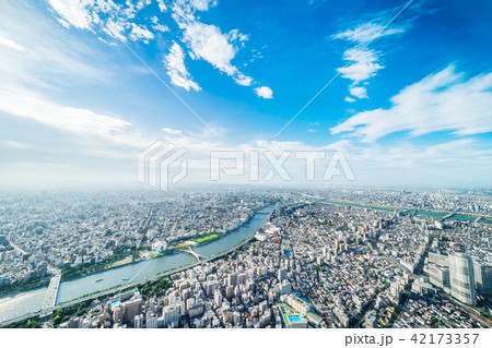 panoramic city urban skyline in Tokyo, Japan panoramic city urban skyline in Tokyo, Japan 42173357