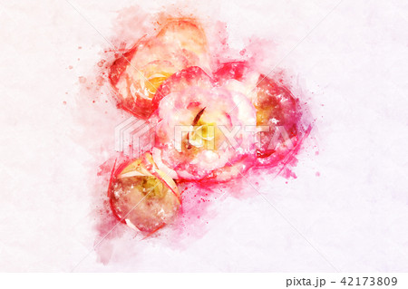 flower blooming on colorful watercolor painting flower blooming on colorful watercolor painting 42173809