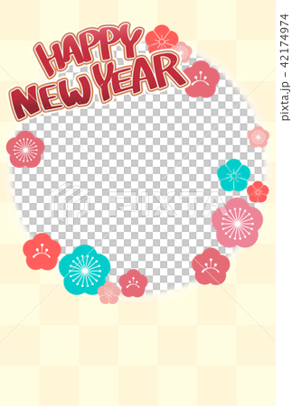 New Year's card template for 2019 42174974