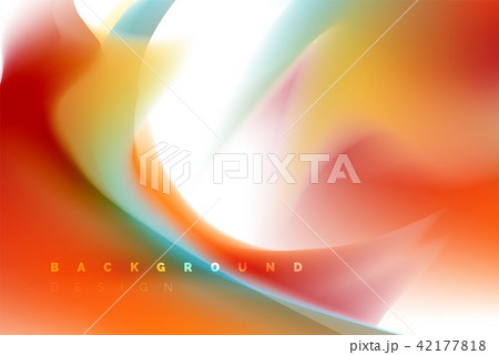 Holographic paint explosion design, fluid colors flow, colorful storm. Liquid mixing colours motion 42177818