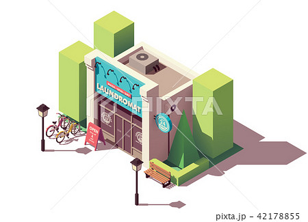 Vector isometric laundromat 42178855