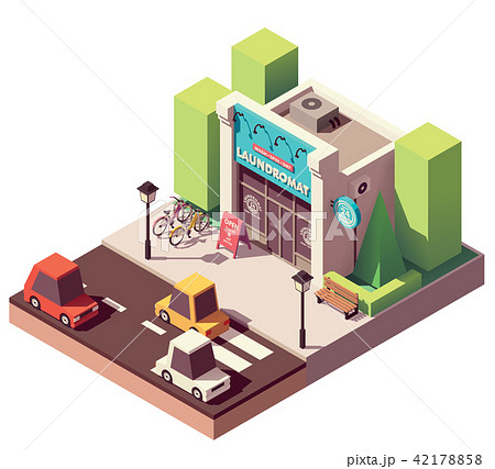 Vector isometric laundromat 42178858